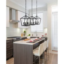 10" 3-Light Ojai Iron Classic Modern Lantern LED Pendant - JONATHAN Y -Adesso Shop GUEST 69f108f8 2ad0 4c36 83f6 ce66abf4c9a0