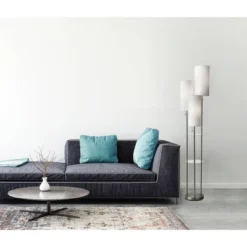 68" Trio Floor Lamp Silver - Adesso -Adesso Shop GUEST 6a8b9258 8863 4314 83e2 4b99267ff848