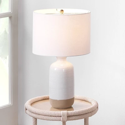 Ashwell Ceramic Table Lamp White - Splendor Home 3 Ashwell Ceramic Table Lamp White - Splendor Home - Image 3
