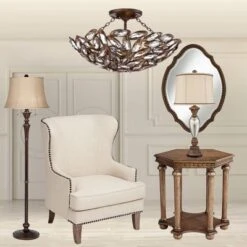 Franklin Iron Works Viera Rustic Ceiling Light Semi Flush Mount Fixture 20" Wide Bronze 3-Light Clear Cut Crystal Mosaic Bowl For Bedroom Living Room 15 Franklin Iron Works Viera Rustic Ceiling Light Semi Flush Mount Fixture 20" Wide Bronze 3-Light Clear Cut Crystal Mosaic Bowl For Bedroom Living Room -Adesso Shop GUEST 6b2a1600 5b6b 48f0 8903 0f3a44f4dec0