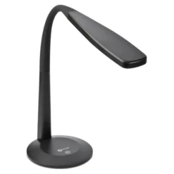 14" Desk Gooseneck Desk Lamp Black (Includes LED Light Bulb) - OttLite