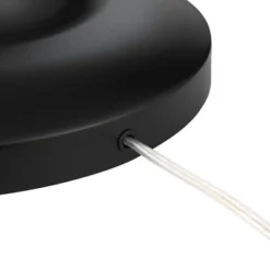 Possini Euro Design Roxie Modern Floor Lamp With Riser 65 1/2" Tall Brass Black Metal Sheer Linen Double Drum Shade For Living Room Bedroom Office -Adesso Shop GUEST 6f4d468b a837 4659 9458 8818d6529925