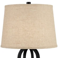 360 Lighting Marcel Industrial Table Lamps 24 1/4" High Set Of 2 Black With USB Port LED Nightlight Burlap Drum Shade For Bedroom Living Room Desk 12 360 Lighting Marcel Industrial Table Lamps 24 1/4" High Set Of 2 Black With USB Port LED Nightlight Burlap Drum Shade For Bedroom Living Room Desk -Adesso Shop GUEST 71872a2b b87b 4d09 8a34 aff7a30a0885