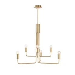 Milo 6-Light Chandelier Antique Brass - Ink+Ivy -Adesso Shop GUEST 719461f1 0cca 4f4c a15a a207e0664480