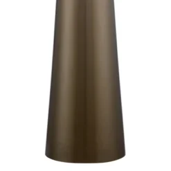 Possini Euro Design Karen Modern Table Lamp 36" Tall Dark Gold Glass With Table Top Dimmer Off White Fabric Drum Shade For Bedroom Living Room Bedside -Adesso Shop GUEST 71f28f6f a0eb 4bd3 88d2 8e0c30f483bd