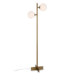 70.5' Floor Lamp With Milk Glass Orb Shade In Gold - Henn&Hart 13 70.5' Floor Lamp With Milk Glass Orb Shade In Gold - Henn&Hart -Adesso Shop GUEST 72168b39 240b 4f7e 9c00 db0c20c82c49