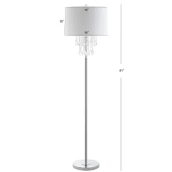 61" Crystal/Metal Abigail Floor Lamp (Includes LED Light Bulb) Silver - JONATHAN Y 5 61" Crystal/Metal Abigail Floor Lamp (Includes LED Light Bulb) Silver - JONATHAN Y -Adesso Shop GUEST 722edc86 8bab 410a bd37 cc2cd2bf62a5