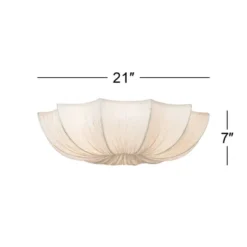Possini Euro Design Planetarium Modern Ceiling Light Flush Mount Fixture 21" Wide Chrome 3-Light Ivory Fabric Scalloped Bowl For Bedroom Living Room 15 Possini Euro Design Planetarium Modern Ceiling Light Flush Mount Fixture 21" Wide Chrome 3-Light Ivory Fabric Scalloped Bowl For Bedroom Living Room -Adesso Shop GUEST 72a126fd 1741 41cd bcaa 8b9cea2d2c00