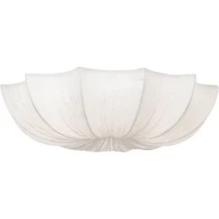 Possini Euro Design Planetarium Modern Ceiling Light Flush Mount Fixture 21" Wide Chrome 3-Light Ivory Fabric Scalloped Bowl For Bedroom Living Room 14 Possini Euro Design Planetarium Modern Ceiling Light Flush Mount Fixture 21" Wide Chrome 3-Light Ivory Fabric Scalloped Bowl For Bedroom Living Room -Adesso Shop GUEST 72db56e1 c8dd 49d6 8783 57b052318839