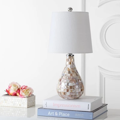 20.5" Mona Mini Table Lamp (Includes LED Light Bulb) Ivory - JONATHAN Y 2 20.5" Mona Mini Table Lamp (Includes LED Light Bulb) Ivory - JONATHAN Y - Image 2