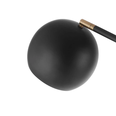 60" Molly Floor Lamp With Matte Black Shade - Globe Electric 2 60" Molly Floor Lamp With Matte Black Shade - Globe Electric - Image 2