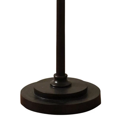 Collective Design Abode 84 Clifton 72-Inch Mid Century Modern Style Floor Lamp With 3 Woven Caged Metal Wire Glass Shades, Dark Bronze 4 Collective Design Abode 84 Clifton 72-Inch Mid Century Modern Style Floor Lamp With 3 Woven Caged Metal Wire Glass Shades, Dark Bronze - Image 4