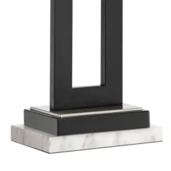 360 Lighting Neil Modern Table Lamp With White Marble Riser 26" High Two Tone USB Charging Port Rectangular Shade Bedroom For Bedroom Living Room Desk -Adesso Shop GUEST 74c21db2 df27 43f4 a5c3 8a4b90c43505