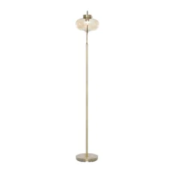 Metal Floor Lamp With Hanging Shade Gold - Olivia & May -Adesso Shop GUEST 76a2b2aa 21d0 4693 a4d0 2bc9d6100645