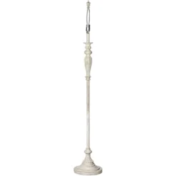 360 Lighting Vintage Shabby Chic Floor Lamp Base 60" Tall Antique White Washed For Living Room Reading Bedroom Office -Adesso Shop GUEST 76e69663 8129 42da aca4 f9d74975b8a5