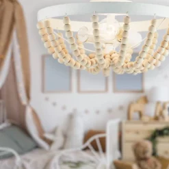 15" Delilah Boho Semi-Flush Mount Pendant White - River Of Goods -Adesso Shop GUEST 7744468d 2b77 4f8b 8b8f fa8099517c34