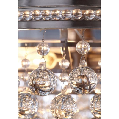 Vienna Full Spectrum Wohlfurst Brushed Nickel Pendant Chandelier 20 1/4" Wide Clear Crystal 5-Light Fixture For Dining Room House Foyer Kitchen Island 6 Vienna Full Spectrum Wohlfurst Brushed Nickel Pendant Chandelier 20 1/4" Wide Clear Crystal 5-Light Fixture For Dining Room House Foyer Kitchen Island - Image 6