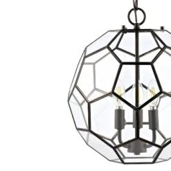 13.5" 3-Light Bee Modern Farmhouse Iron/Glass LED Pendant Oil Rubbed Bronze/Clear - JONATHAN Y 10 13.5" 3-Light Bee Modern Farmhouse Iron/Glass LED Pendant Oil Rubbed Bronze/Clear - JONATHAN Y -Adesso Shop GUEST 785bdbb3 8851 40be 9b41 3e49b28f2ded