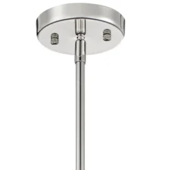 Possini Euro Design Smart Polished Nickel Chandelier 20" Wide Modern Drum Clear Crystal 6-Light Fixture For Dining Room House Foyer Kitchen Island -Adesso Shop GUEST 791693e4 4f79 4e35 a0aa 213342f91301