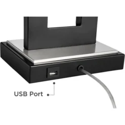 360 Lighting Neil Modern Table Lamp With White Marble Riser 26" High Two Tone USB Charging Port Rectangular Shade Bedroom For Bedroom Living Room Desk -Adesso Shop GUEST 796fdf2b 7c2b 427e a28e ae2c3ad233bd 1