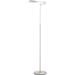 360 Lighting Zema Traditional Pharmacy Floor Lamp 49 1/2" Tall Brushed Nickel LED Adjustable Swing Arm For Living Room Reading Bedroom Offic -Adesso Shop GUEST 7aaffe20 3095 45f5 ae6b 9160fa3c367a