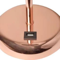 19.5" Bedside USB Port Feature Metal Table Desk Lamp Rose Gold With White Fabric Shade - Creekwood Home 10 19.5" Bedside USB Port Feature Metal Table Desk Lamp Rose Gold With White Fabric Shade - Creekwood Home -Adesso Shop GUEST 7d919407 e692 445a aa23 d5b9c0a9968e