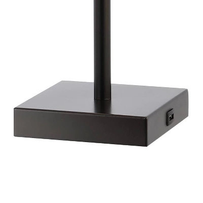 (Set Of 2) 25.5" 2-Light Austin Farmhouse Industrial Table Lamp With USB Charging Oil Rubbed Bronze (Includes LED Light Bulb) - JONATHAN Y 4 (Set Of 2) 25.5" 2-Light Austin Farmhouse Industrial Table Lamp With USB Charging Oil Rubbed Bronze (Includes LED Light Bulb) - JONATHAN Y - Image 4