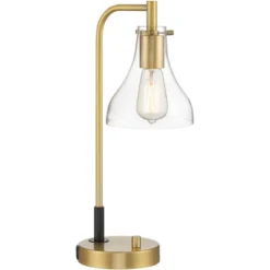 Possini Euro Design Possini Euro Kinzie Desk Lamp With Power Outlet And USB Ports Warm Gold -Adesso Shop GUEST 7f88220f 65ba 4b70 8498 c37bc8686c2b