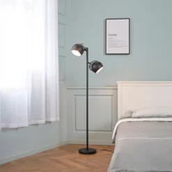 61" 2-Light Miles Floor Lamp Matte Black - Globe Electric 10 61" 2-Light Miles Floor Lamp Matte Black - Globe Electric -Adesso Shop GUEST 8308d0cc c472 4c50 96c3 42aac6caec99
