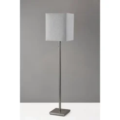 Estelle Floor Lamp Brushed Steel - Adesso -Adesso Shop GUEST 843c2fb2 461f 4db5 9c1f 7a53a77ddce1