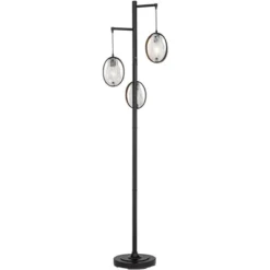 Uttermost Modern Industrial Floor Lamp 73 1/2" Tall Matte Black 3-Light Marbleized Glass Drop Shade For Living Room Reading Family Bedroom Office Home 13 Uttermost Modern Industrial Floor Lamp 73 1/2" Tall Matte Black 3-Light Marbleized Glass Drop Shade For Living Room Reading Family Bedroom Office Home -Adesso Shop GUEST 84aa9671 4074 431d 9167 f6fcba32dae1