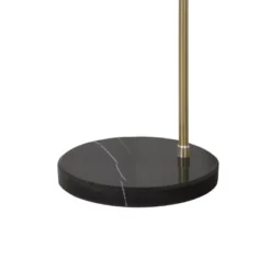 FC Design Modern Standing Adjustable Floor Lamp With Metal Dome Shade And Black Marble Base In Brass Gold Finish - Brass Gold -Adesso Shop GUEST 8568dfdb a888 4199 be08 18fae6d0b81f