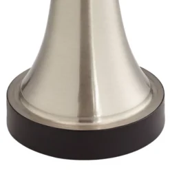 360 Lighting Seymore Modern Touch Table Lamps Set Of 2 26" High Silver LED With USB Charging Port Blue Shirred Shade For Bedroom Living Room Kids Desk -Adesso Shop GUEST 85f1e0a1 093f 4a96 a5d8 697925148cfc