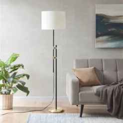 Ellsworth Asymmetrical Floor Lamp Black/Gold - Hampton Hill -Adesso Shop GUEST 86058afa f969 457e 9c04 df42c189004c