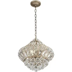 Vienna Full Spectrum Wallingford Antique Brass Chandelier 16" Wide French Crystal Glass 6-Light Fixture For Dining Room House Kitchen Island Entryway -Adesso Shop GUEST 865cd192 3954 482c ad40 1c64a895828e
