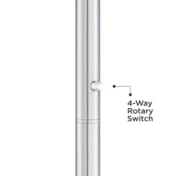 Possini Euro Design Meridian Light Blaster Modern Torchiere Floor Lamp 72" Tall Brushed Nickel LED Frosted Glass Shade For Living Room Bedroom Office -Adesso Shop GUEST 86d3e492 d91f 458d 8a1e 61e18cd59934