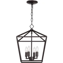 Franklin Iron Works Queluz Bronze Pendant Chandelier 13" Wide Industrial Rustic Geometric Cage 4-Light Fixture For Dining Room House Kitchen Island 13 Franklin Iron Works Queluz Bronze Pendant Chandelier 13" Wide Industrial Rustic Geometric Cage 4-Light Fixture For Dining Room House Kitchen Island -Adesso Shop GUEST 87eded21 3400 4dcf a577 fb5d85140722