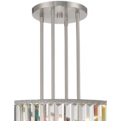 Stiffel Brushed Nickel Chandelier 40 1/4" Wide Modern 2-Tier Frame Clear Crystal 16-Light Fixture For Dining Room House Entryway -Adesso Shop GUEST 881e5ef4 cd95 49b2 a203 8f761ea231e7