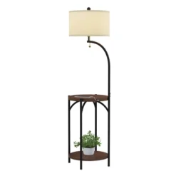 Floor Lamp End Table (Includes LED Light Bulb) - Modern Rustic -Adesso Shop GUEST 88bdee49 b44a 4df8 9423 284fa12c10db
