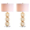 (Set Of 2) 29" Annistyn Table Lamp Brass Gold (Includes LED Light Bulb) - Safavieh