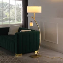 59" Contemporary Arc With Hanging Pendulum Metal Floor Lamp Gold - Ore International 11 59" Contemporary Arc With Hanging Pendulum Metal Floor Lamp Gold - Ore International -Adesso Shop GUEST 8b4525e9 69ab 4535 a931 96b6a42b1772