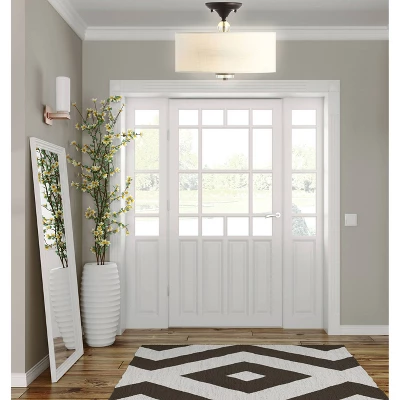 15" Metal/Crystal Marc Semi Flush Mount (Includes Energy Efficient Light Bulb) - JONATHAN Y 4 15" Metal/Crystal Marc Semi Flush Mount (Includes Energy Efficient Light Bulb) - JONATHAN Y - Image 4