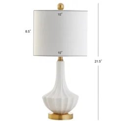 21.5" Ceramic Parker Mini Table Lamp (Includes LED Light Bulb) White - JONATHAN Y 5 21.5" Ceramic Parker Mini Table Lamp (Includes LED Light Bulb) White - JONATHAN Y -Adesso Shop GUEST 8e028315 441c 4f81 9b8c adef666be519