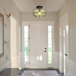 12.5" 1-Light Evelyn Vintage Farmhouse Iron/Glass LED Flush Mount Oil Rubbed Bronze - JONATHAN Y 12 12.5" 1-Light Evelyn Vintage Farmhouse Iron/Glass LED Flush Mount Oil Rubbed Bronze - JONATHAN Y -Adesso Shop GUEST 8f11c10c e771 4f07 8997 7ea94fc2ca7f