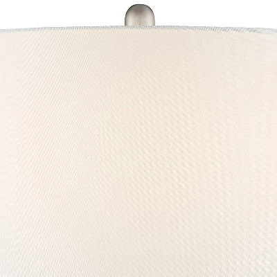 360 Lighting Azure Modern Table Lamps 29 1/2" Tall Set Of 2 Blue Brown Art Glass White Fabric Drum Shade For Bedroom Living Room Bedside Nightstand 7 360 Lighting Azure Modern Table Lamps 29 1/2" Tall Set Of 2 Blue Brown Art Glass White Fabric Drum Shade For Bedroom Living Room Bedside Nightstand - Image 7