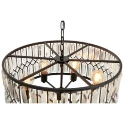 Metal Crystal Embellishments 6 Light Chandelier With Link Style Chain Black - Olivia & May 16 Metal Crystal Embellishments 6 Light Chandelier With Link Style Chain Black - Olivia & May -Adesso Shop GUEST 8fba779e 8a3a 48a3 b687 621d963625dd