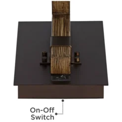 Franklin Iron Works Tribeca Rustic Farmhouse Table Lamp 25" High Metal With USB Charging Port Light Mica Drum Shade For Bedroom Living Room Bedside -Adesso Shop GUEST 905ed3a0 7869 4b80 83fe 1861b1a2e0b0