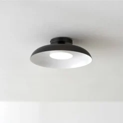 1-Light LED Integrated Matte Black Flush Mount Ceiling Light - Globe Electric -Adesso Shop GUEST 90ba5109 ee35 4b8f a1ea 581ba96816e8