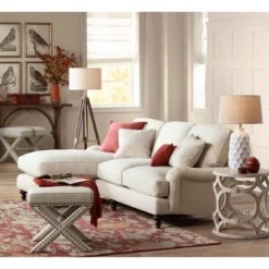 Possini Euro Design Surveyor Modern Tripod Floor Lamp 57 1/2" Tall Cherry Wood Adjustable Beige Linen Drum Shade For Living Room Bedroom Office House -Adesso Shop GUEST 911bf48a 0438 4dcf 84ea 9693291a7365