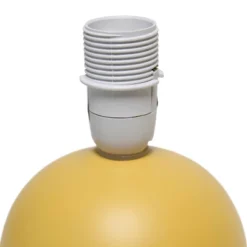 8.66" Petite Ceramic Orb Base Bedside Table Desk Lamp With Matching Tapered Drum Fabric Shade Yellow - Creekwood Home 11 8.66" Petite Ceramic Orb Base Bedside Table Desk Lamp With Matching Tapered Drum Fabric Shade Yellow - Creekwood Home -Adesso Shop GUEST 9126fb97 e535 4cdc 92bd 785e9e21af53